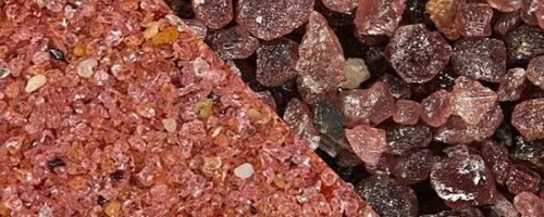 ماسه گارنت قرمز ۱
